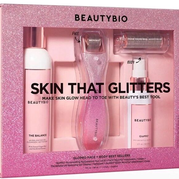 BeautyBio Skin That Glitters Microneedling Kit $279 Value | Make Skin Glow - Picture 1 of 6